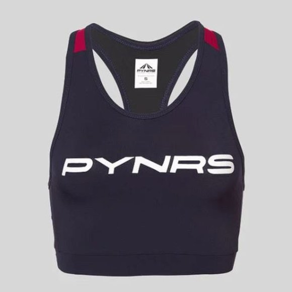 PYNRS Women's Warren Sports Bra - OG Logo Size L in Navy/Maroon - Picture 1 of 8
